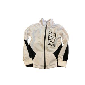 XS (4) Nike Youth Black White Zip Up Track Jacket Pockets
